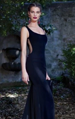 Tarik Ediz - Embroidered Back Gown 92605