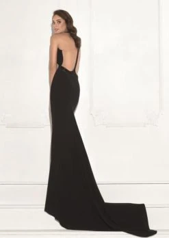 Tarik Ediz - Halter Long Gown 92742 Formal Gowns