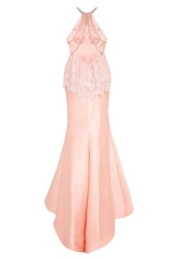 Tarik Ediz - Halter Neck Mermaid Dress 50077