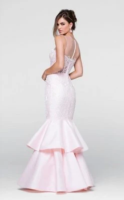Tarik Ediz - Illusion Jewel Neck Mermaid Dress 50085