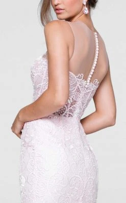 Tarik Ediz - Illusion Jewel Neck Mermaid Dress 50085