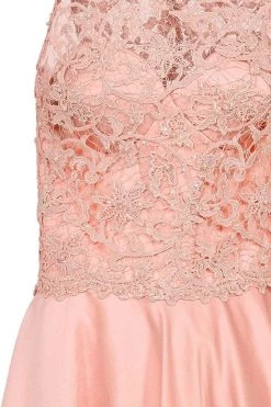 Tarik Ediz - Illusion Neck A-Line Short Dress 90419 Cocktail Dresses