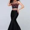 Tarik Ediz - Illusion Neckline Two-Piece Long Dress 50113