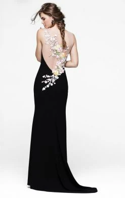 Tarik Ediz - Illusion Sweetheart Sheath Gown 50003