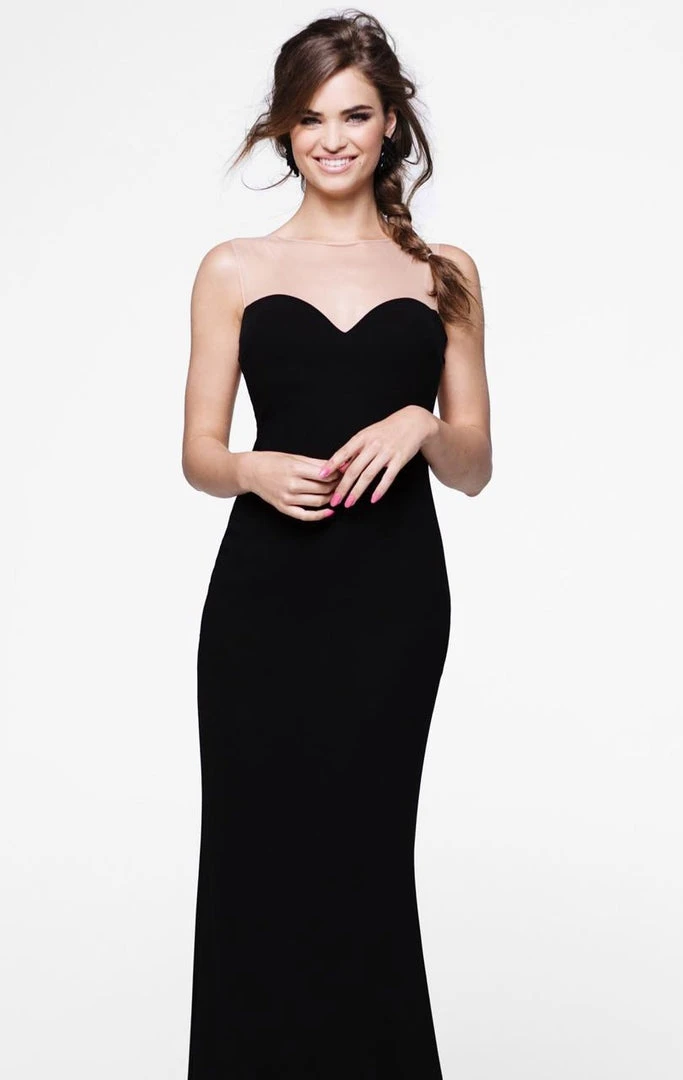 Tarik Ediz - Illusion Sweetheart Sheath Gown 50003 5 Tarik Ediz - Illusion Sweetheart Sheath Gown 50003