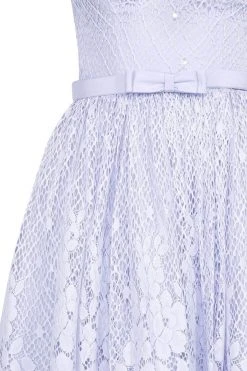 Cocktail Dresses Tarik Ediz - Lace Illusion Halter Neck Dress 50082