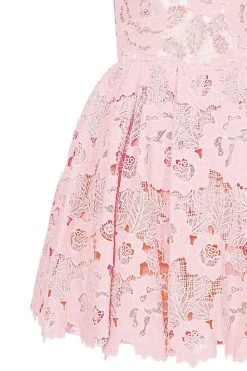 Tarik Ediz - Lace Illusion Jewel Neck A-line Dress 50071 Cocktail Dresses