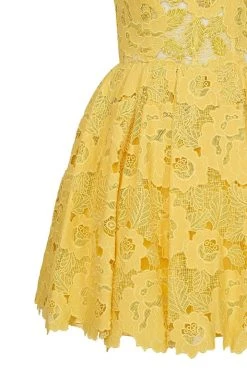 Tarik Ediz - Lace Illusion Jewel Neck A-line Dress 50071 Cocktail Dresses