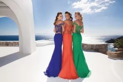 Tarik Ediz - Lace Off-Shoulder Gown 92568