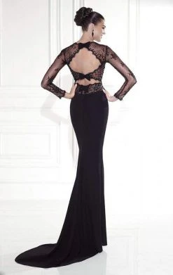 Tarik Ediz - Lace Sleeved Gown 92543