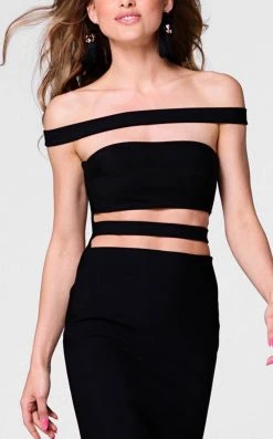 Tarik Ediz - Off The Shoulder Sheath Dress 50009 9 Tarik Ediz - Off The Shoulder Sheath Dress 50009