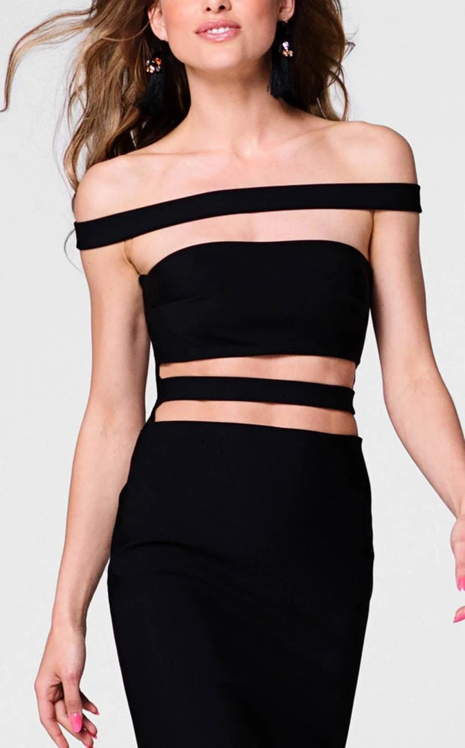 Tarik Ediz - Off The Shoulder Sheath Dress 50009 4 Tarik Ediz - Off The Shoulder Sheath Dress 50009