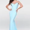 Tarik Ediz - Rhinestone Accented Sheath Gown 50097