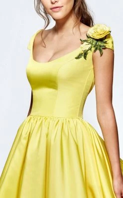 Tarik Ediz - Scoop Neck Ballgown 93141