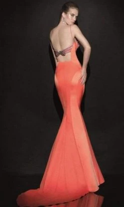 Tarik Ediz - Sculpted Seamed Gown 92488
