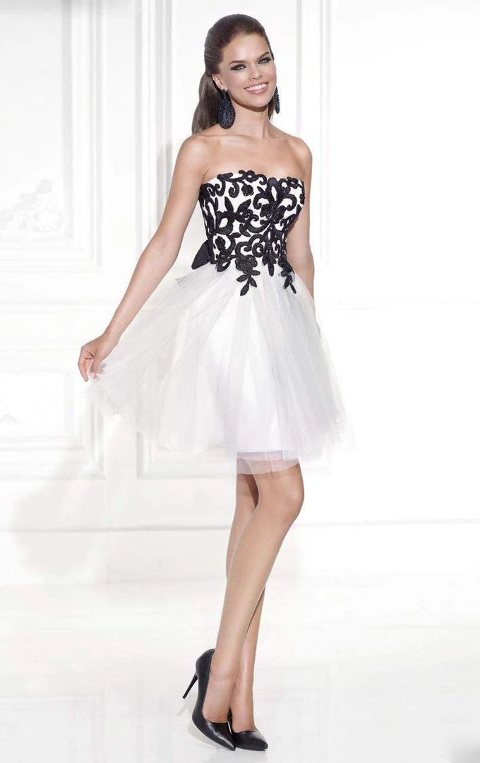 Tarik Ediz - Semi-Sweetheart Neck A-Line Dress 90457 Cocktail Dresses 3 Tarik Ediz - Semi-Sweetheart Neck A-Line Dress 90457 Cocktail Dresses
