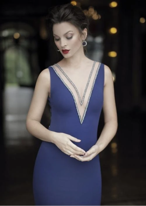 Tarik Ediz - Sleeveless Long Gown 92837 Formal Gowns 4 Tarik Ediz - Sleeveless Long Gown 92837 Formal Gowns