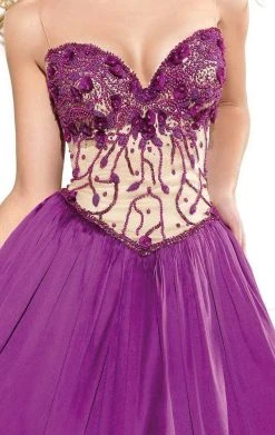 Cocktail Dresses Tarik Ediz - Sleeveless Sweetheart Bow Accented Short Dress 90378