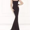 Tarik Ediz - Straight Neckline Evening Gown 92490 2 Tarik Ediz - Straight Neckline Evening Gown 92490