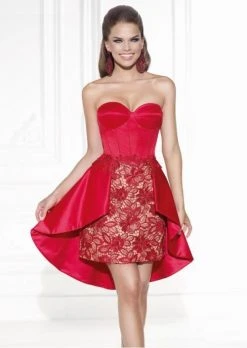 Tarik Ediz - Strapless Cocktail Dress 90452 Cocktail Dresses