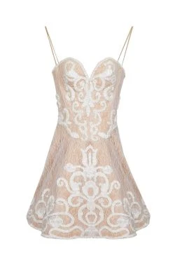 Tarik Ediz - Sweetheart Neck A-Line Short Dress 90449 Cocktail Dresses