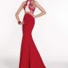 Formal Gowns Tarik Ediz - Two-Piece Halter Neck Gown 92562 1 Formal Gowns Tarik Ediz - Two-Piece Halter Neck Gown 92562
