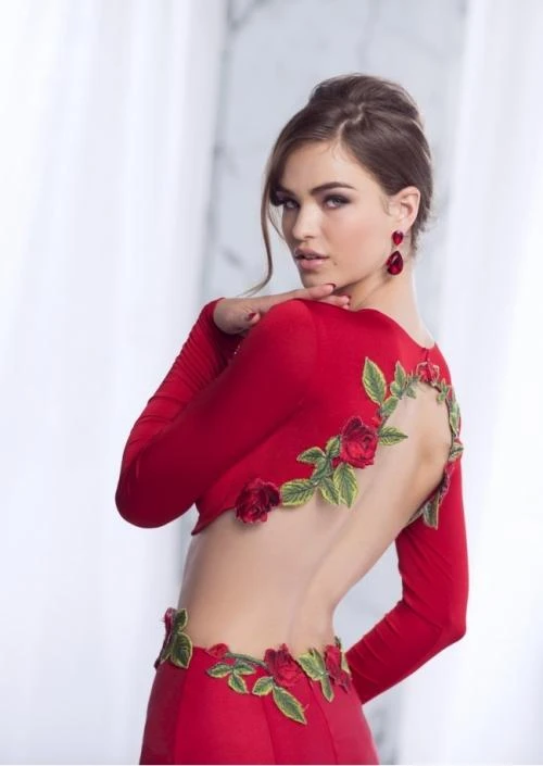 Formal Gowns Tarik Ediz - Two Piece Long Dress 50035 6 Formal Gowns Tarik Ediz - Two Piece Long Dress 50035