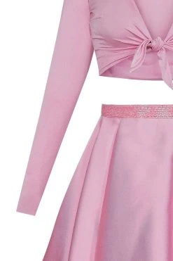 Cocktail Dresses Tarik Ediz - Two-Piece V-Neck A-line Dress 50005