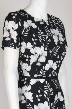 Taylor - 1204M Short Sleeves Floral Print Stretch Crepe Dress Cocktail Dresses 15 Taylor - 1204M Short Sleeves Floral Print Stretch Crepe Dress Cocktail Dresses