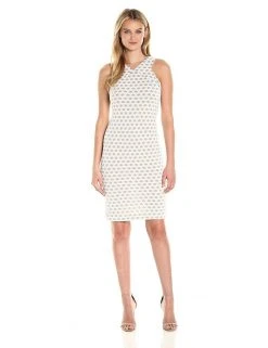 Taylor - 8892M Crochet Knit Sheath Dress Cocktail Dresses