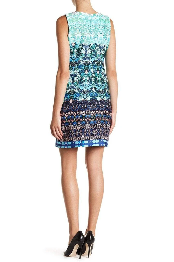 Taylor - 9173MJ Multi-Print Scuba Dress 4 Taylor - 9173MJ Multi-Print Scuba Dress