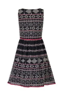 Cocktail Dresses Taylor - 9722M Sleeveless Piped Multi-Print A-Line Dress 10 Cocktail Dresses Taylor - 9722M Sleeveless Piped Multi-Print A-Line Dress