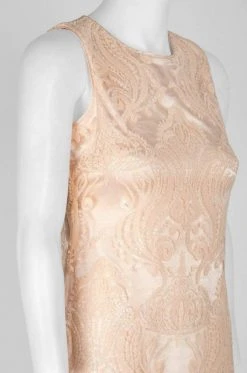 Cocktail Dresses Taylor - 9734M Sequined Mesh Short Sheath Dress