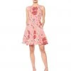 Taylor - 9757MJ Floral Print Short A-Line Dress Cocktail Dresses