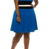 Taylor - 9775M Bateau Neckline Color Block Waist Jersey A-Line Dress Cocktail Dresses