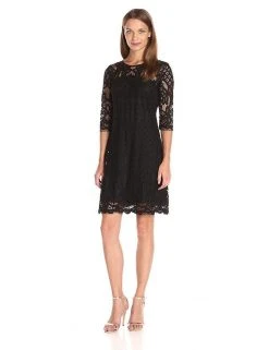 Homecoming Dresses Taylor - Quarter Length Sleeve Lace Dress 8568MJ