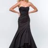 Terani Couture - 151E0314A Strapless Trumpet Wrap Gown