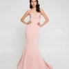 Terani Couture - 1812P5386 Drape Paneled Mermaid Gown