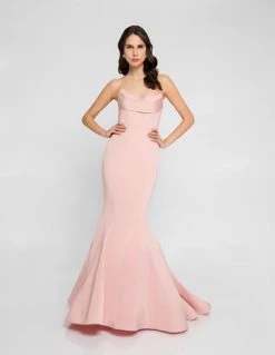 Terani Couture - 1812P5386 Drape Paneled Mermaid Gown