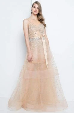 Formal Gowns Terani Couture - 1812P5853 Crystal Beaded Scoop A-line Dress