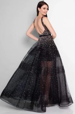 Formal Gowns Terani Couture - 1812P5853 Crystal Beaded Scoop A-line Dress