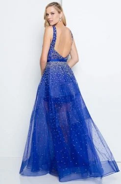 Formal Gowns Terani Couture - 1812P5853 Crystal Beaded Scoop A-line Dress