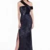 Terani Couture - 1821E7149 Asymmetrical Fitted Gown With Slit 2 Terani Couture - 1821E7149 Asymmetrical Fitted Gown With Slit