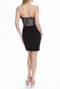 Terani Couture - 1822H7810 Strapless Lace Bodice Sheath Dress Cocktail Dresses