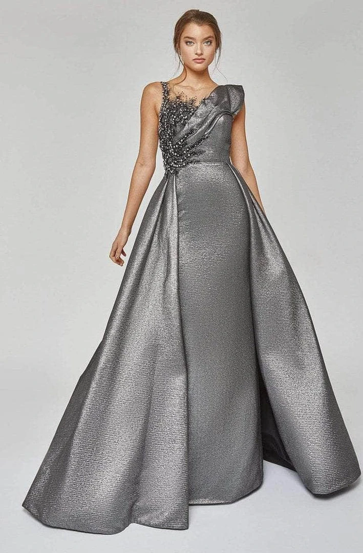 Terani Couture - 1921M0486 Sleeveless Illusion Bateau Long Gown - 1 Pc Black In Size 4 Available Formal Gowns 3 Terani Couture - 1921M0486 Sleeveless Illusion Bateau Long Gown - 1 Pc Black In Size 4 Available Formal Gowns