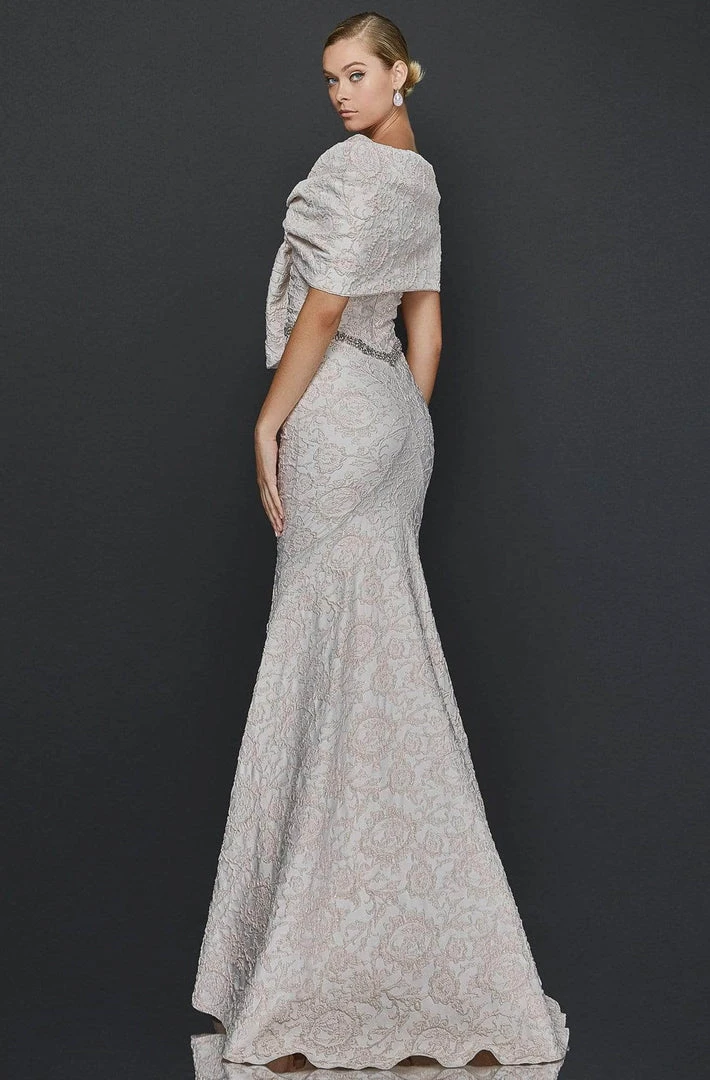 Terani Couture - 1921M0726 Sleeveless Bateau With Shawl Trumpet Dress Formal Gowns 6 Terani Couture - 1921M0726 Sleeveless Bateau With Shawl Trumpet Dress Formal Gowns