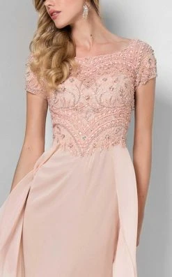 Terani Couture - Beaded Illusion A-Line Gown 1711M3377 Formal Gowns