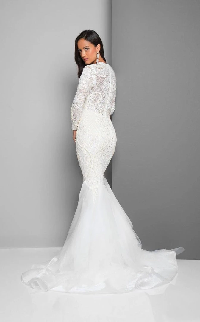 Formal Gowns Terani Couture - Beaded Mermaid Gown 1711GL3516 5 Formal Gowns Terani Couture - Beaded Mermaid Gown 1711GL3516