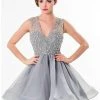 Terani Couture - Bedazzled V-Neck Cocktail Dress 1522H0157A 2 Terani Couture - Bedazzled V-Neck Cocktail Dress 1522H0157A