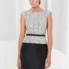Terani Couture - C3656 Embellished Jewel Neck Sheath Dress 2 Terani Couture - C3656 Embellished Jewel Neck Sheath Dress